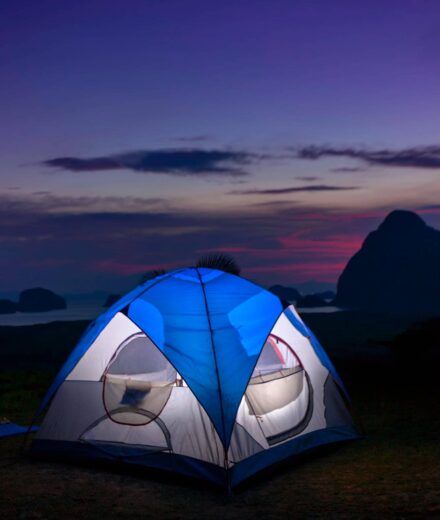 tourism camping banner holiday style 3